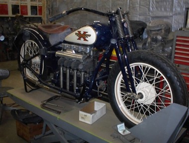 Pinstriped this 1928 Henderson!