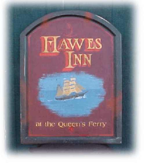 This wooden pub sign was custom made for someone's personal bar.