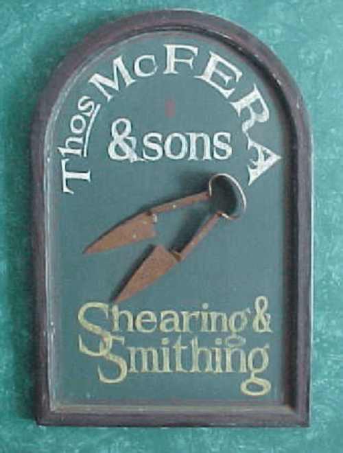 We found some antique shears to mount on this one