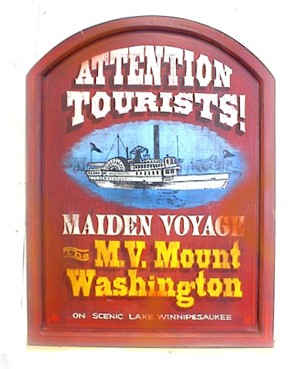 This one was based on the steamer that burned in the early 1900's on Lake Winnipesaukee.